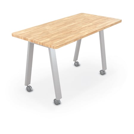 Mooreco Compass Makerspace Table 7236 - Butcher Block Top 36.6 91715-D-BUTCHER